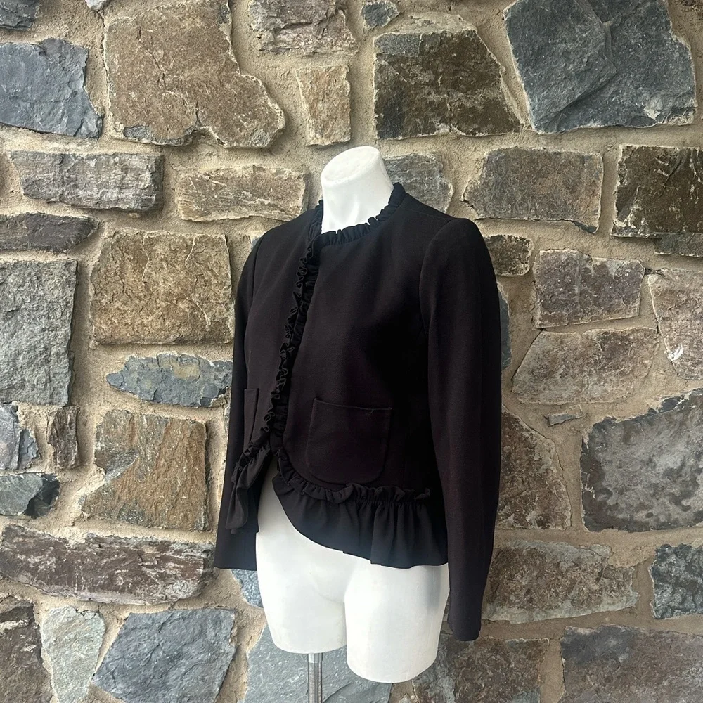 J.Crew The Going-out Blazer With Ruffles size 8